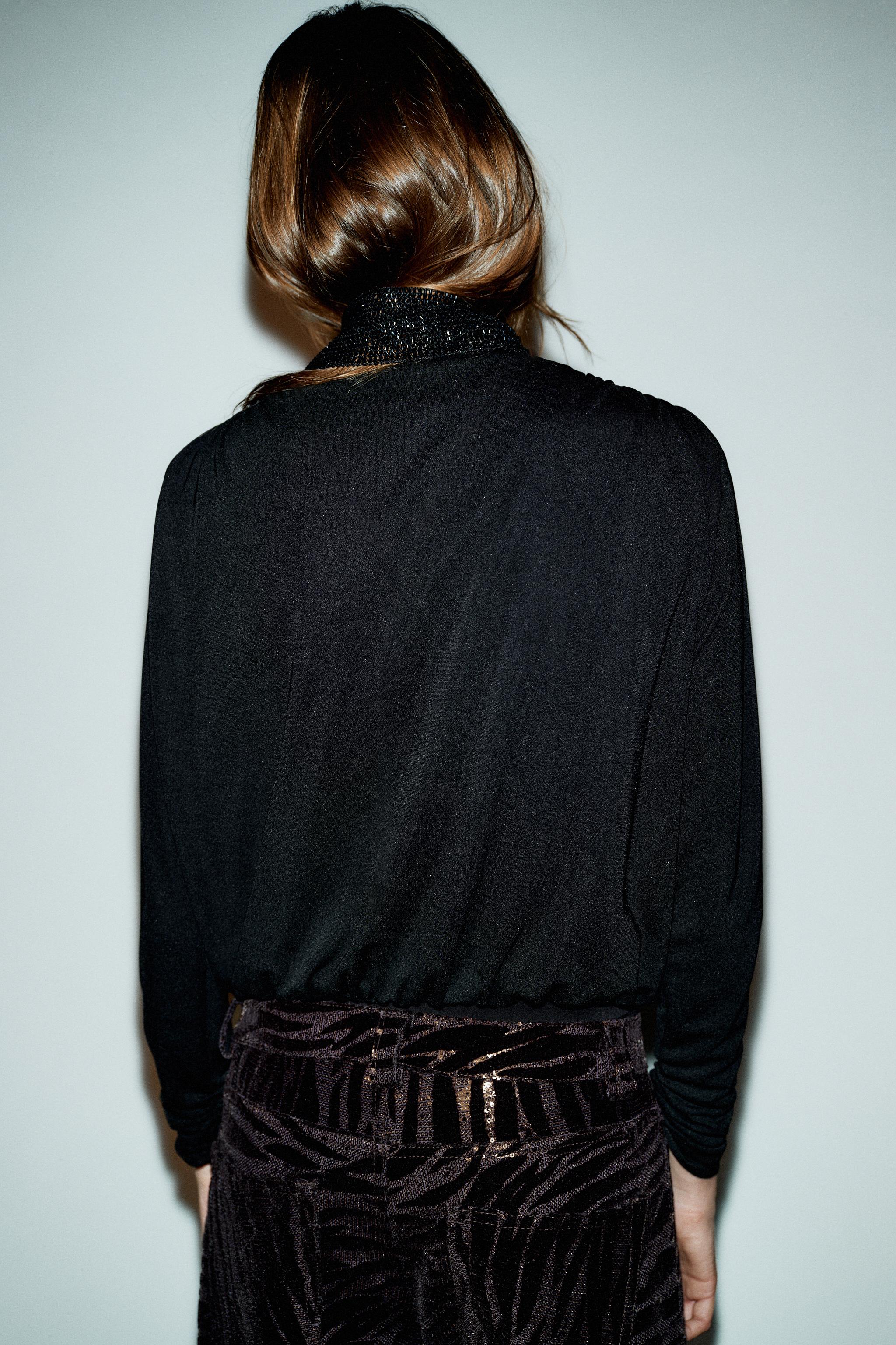 DRAPED CHAIN BODYSUIT